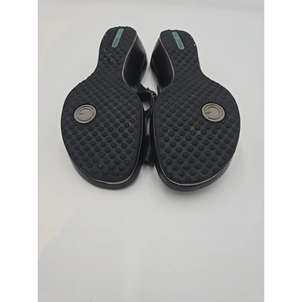 Cole Haan Air Alta High Slide Womens Sz 7B Black Sandals Comfort Wedge Goth Punk